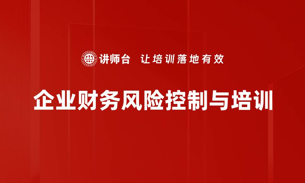 文章如何有效提升财务风险控制能力的方法与策略的缩略图