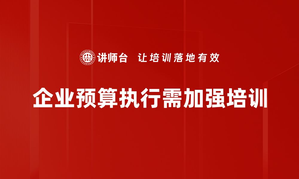 文章预算执行要点解析：提高财务管理效率的关键策略的缩略图