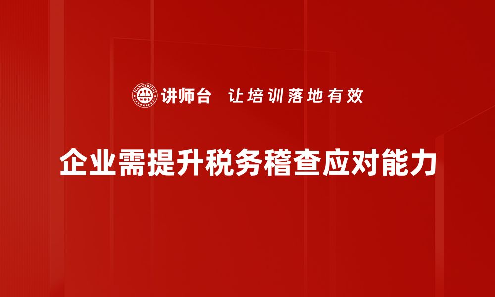 文章税务稽查应对策略揭秘，助你轻松应对检查挑战的缩略图