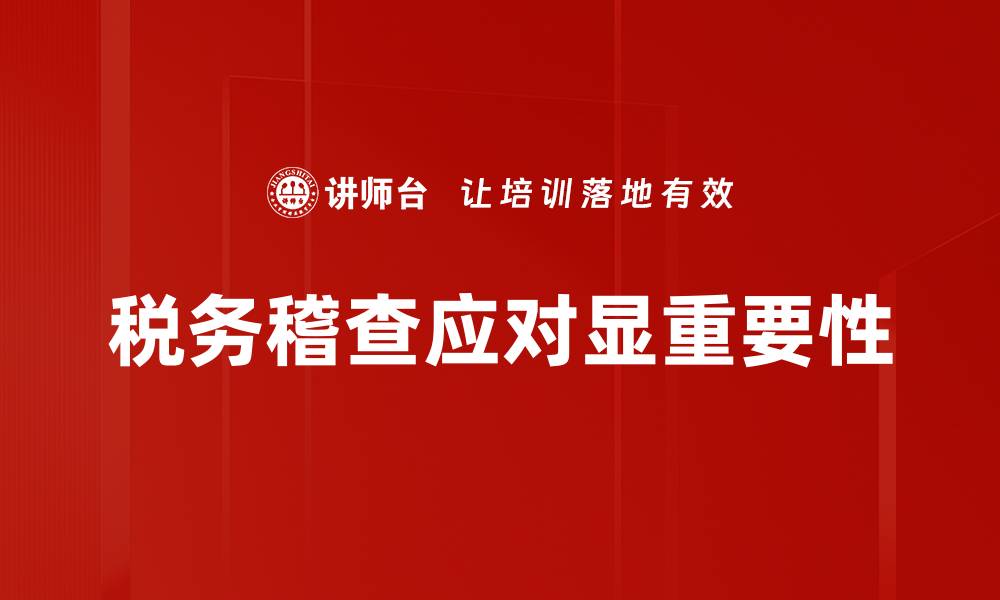 文章税务稽查应对策略揭秘，助你轻松应对税务风险的缩略图