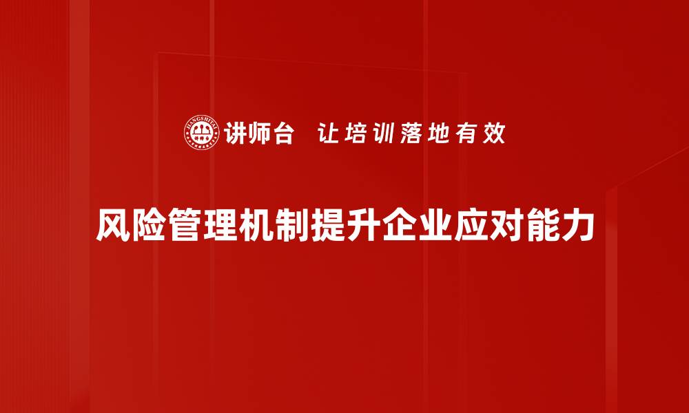 文章构建高效风险管理机制提升企业抗风险能力的缩略图