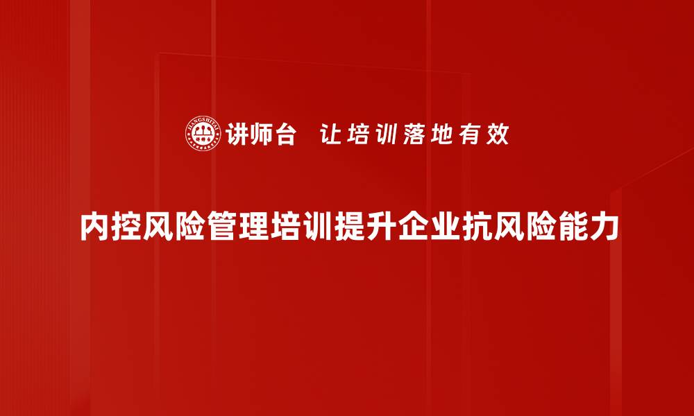 文章深入探讨内控风险管理的最佳实践与策略的缩略图