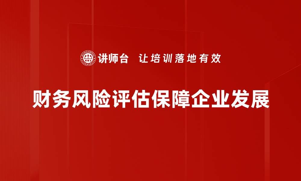 文章全面解析财务风险评估的重要性与方法的缩略图