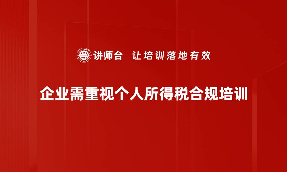 文章个人所得税风险解析：如何有效规避税务陷阱的缩略图