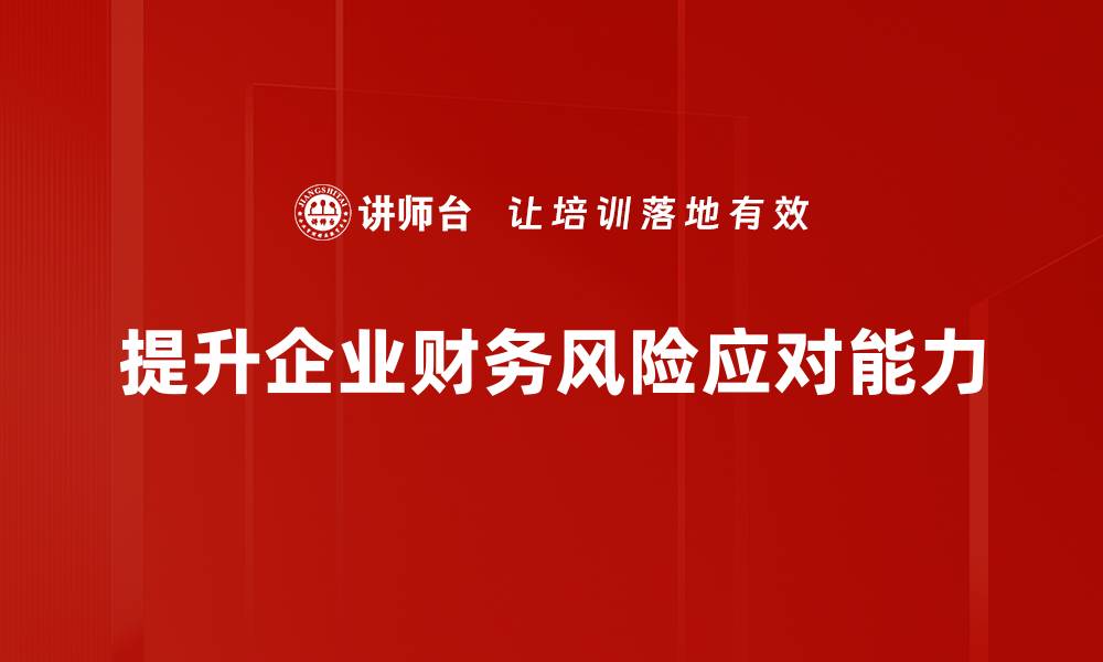 文章有效应对财务风险的策略与方法解析的缩略图