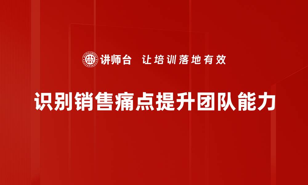 文章精准识别销售痛点，助力业绩提升的新策略的缩略图