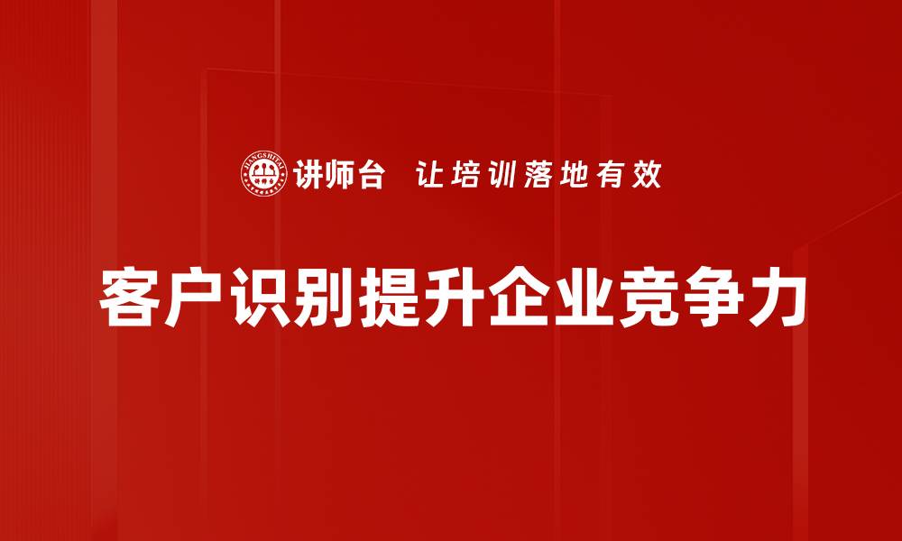 文章提高客户识别能力，助力企业精准营销策略的缩略图