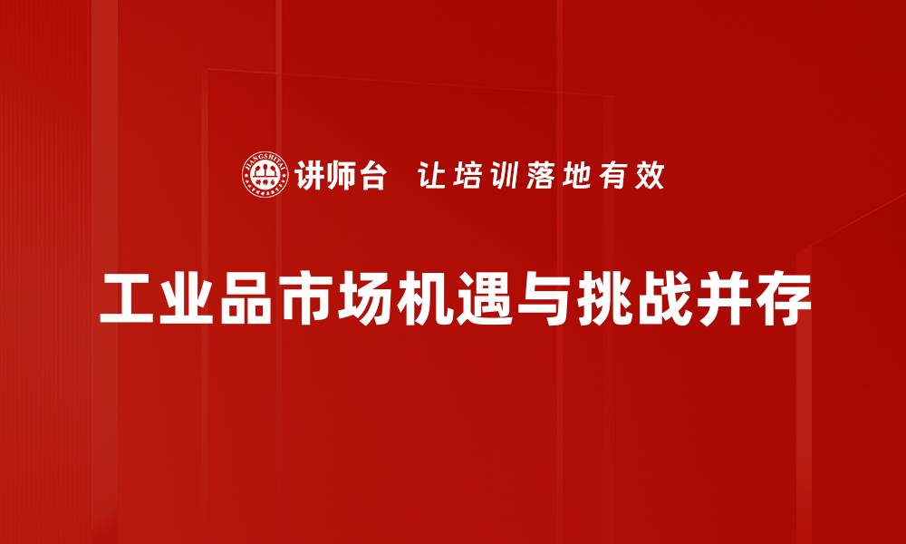 文章工业品市场现状分析：机遇与挑战并存的缩略图