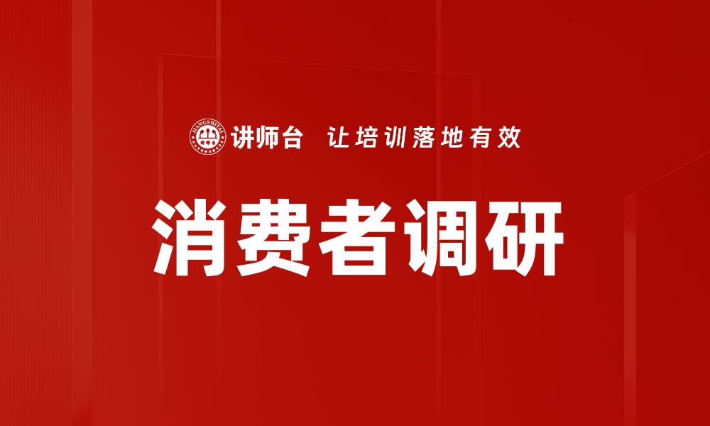 文章深入解析消费者调研的关键要素与方法的缩略图