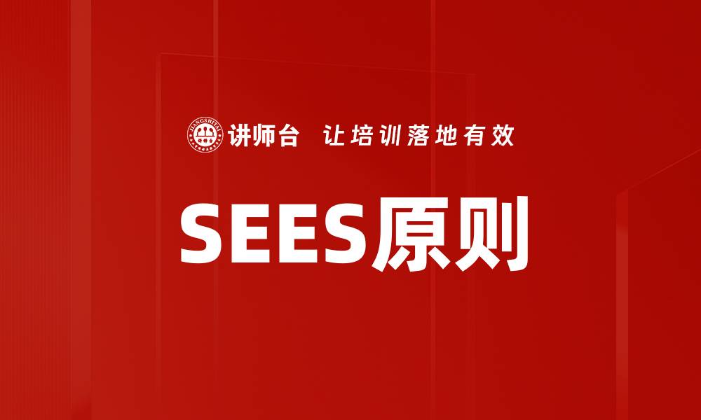 文章SEES原则的缩略图