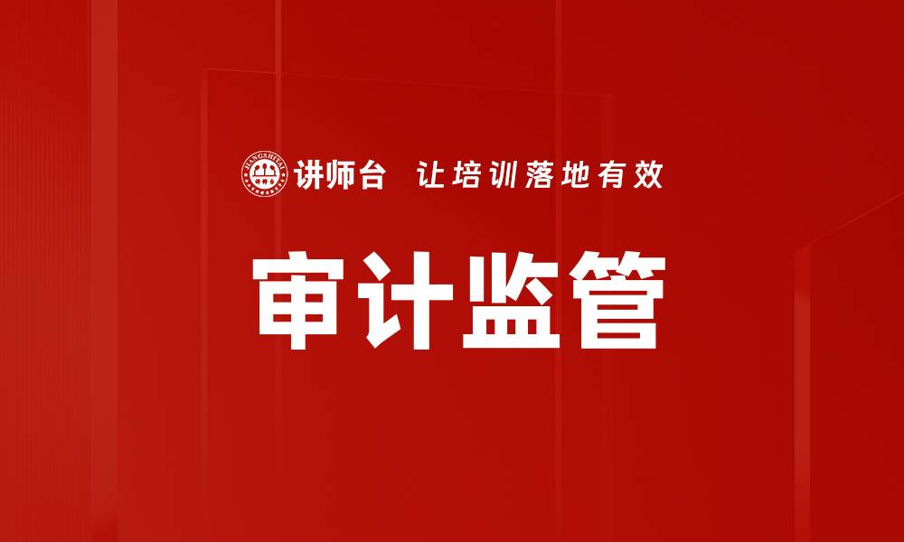 文章审计监管的缩略图