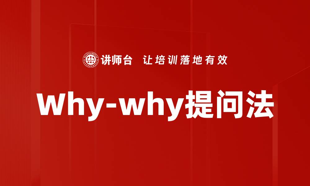 文章Why-why提问法的缩略图