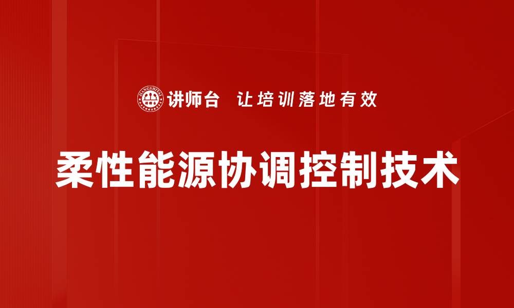 柔性能源协调控制技术