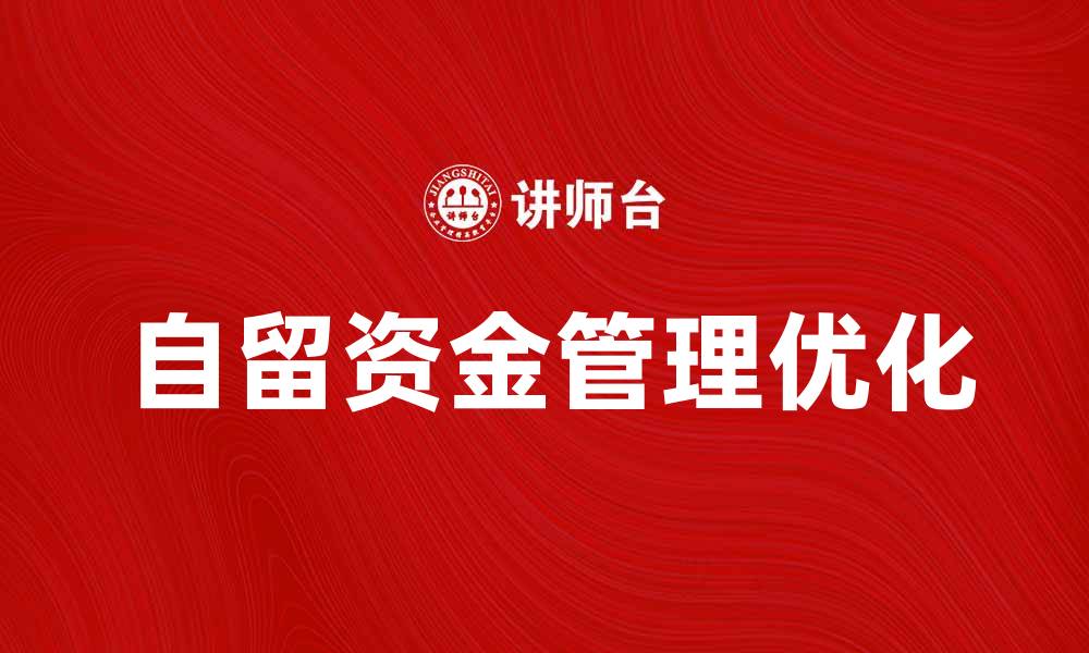 文章企业自留资金的重要性与优化策略解析的缩略图