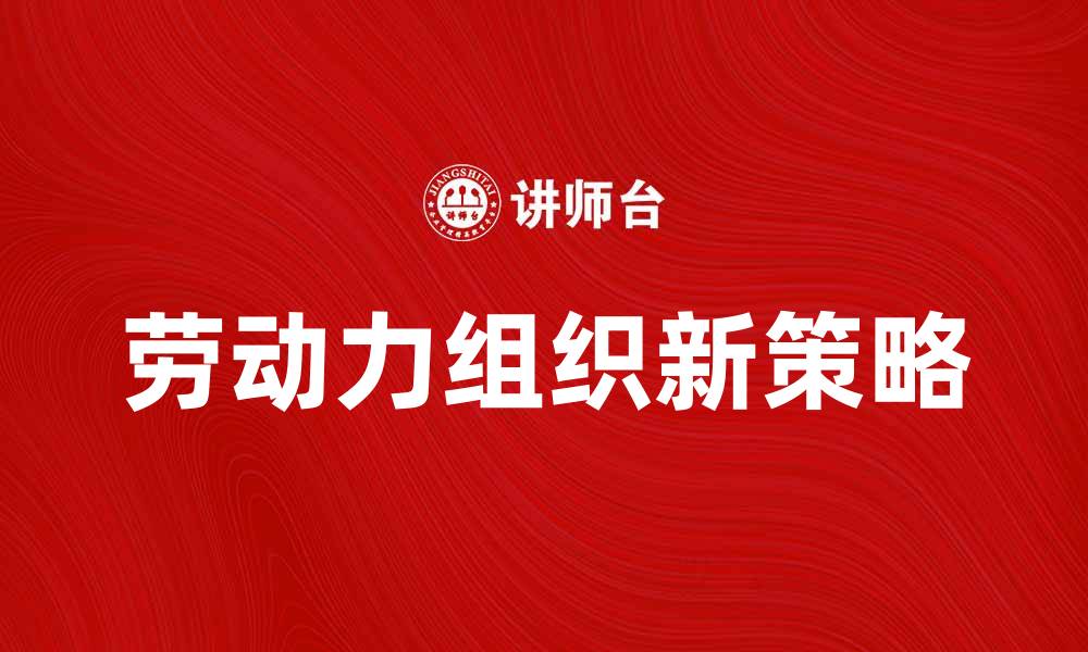 文章提升企业效率的劳动力组织新策略解析的缩略图