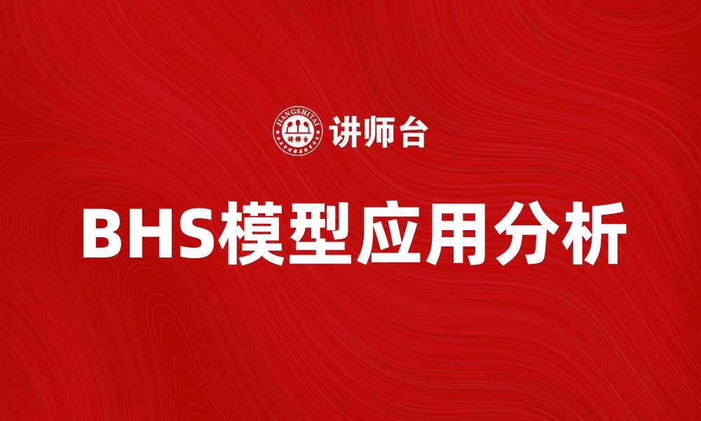 BHS模型应用分析