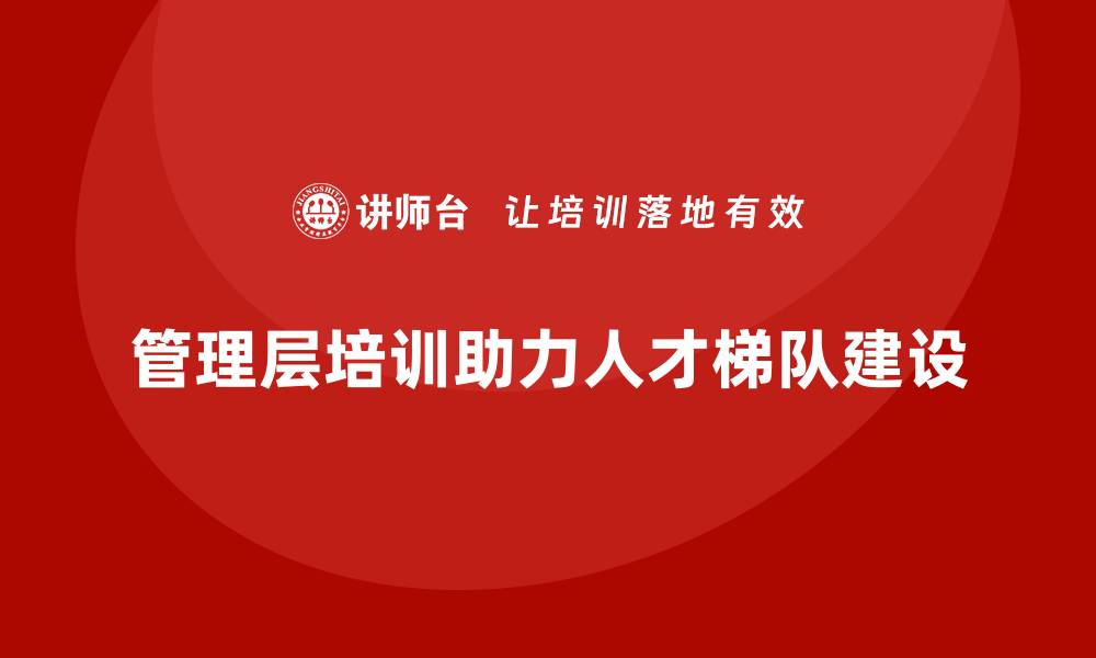 文章企业管理层培训，推动人才梯队建设落地的缩略图