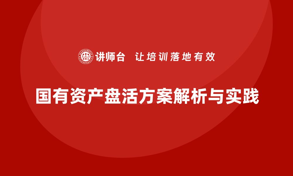 文章国有资产盘活实施方案解析与实践策略分享的缩略图