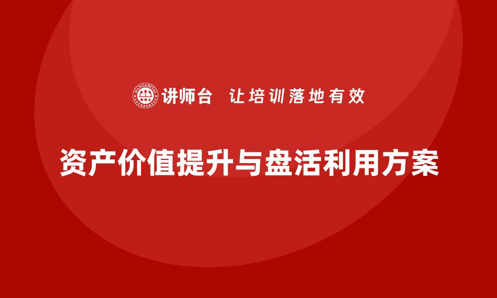 文章提升资产价值的盘活利用方案解析的缩略图