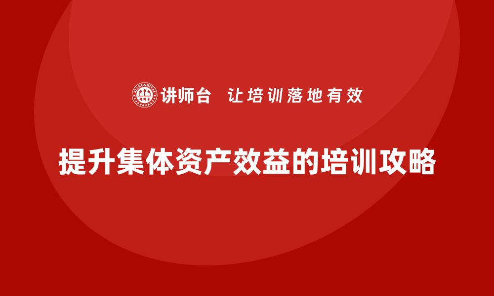 提升集体资产效益的培训攻略