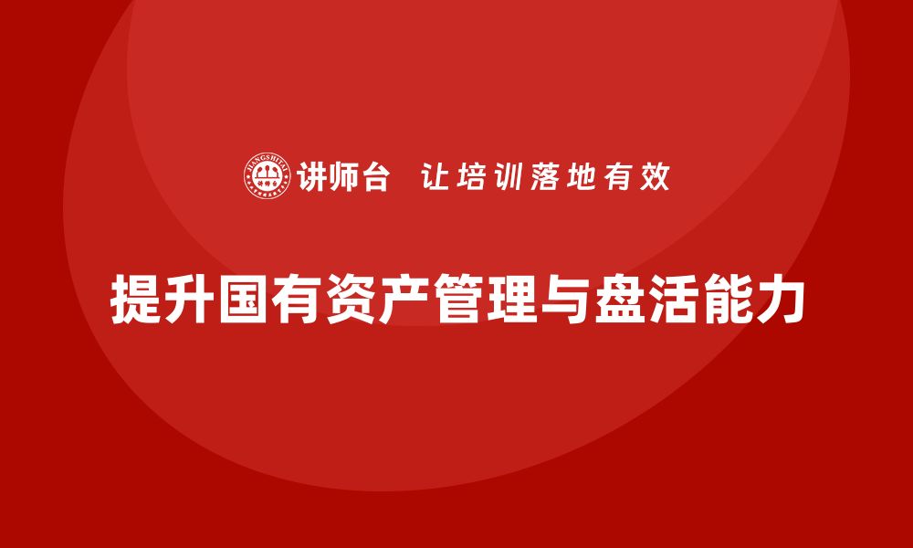 文章提升行政事业性国有资产盘活能力的培训指南的缩略图