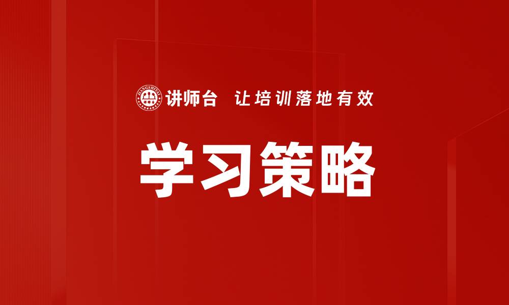 学习策略