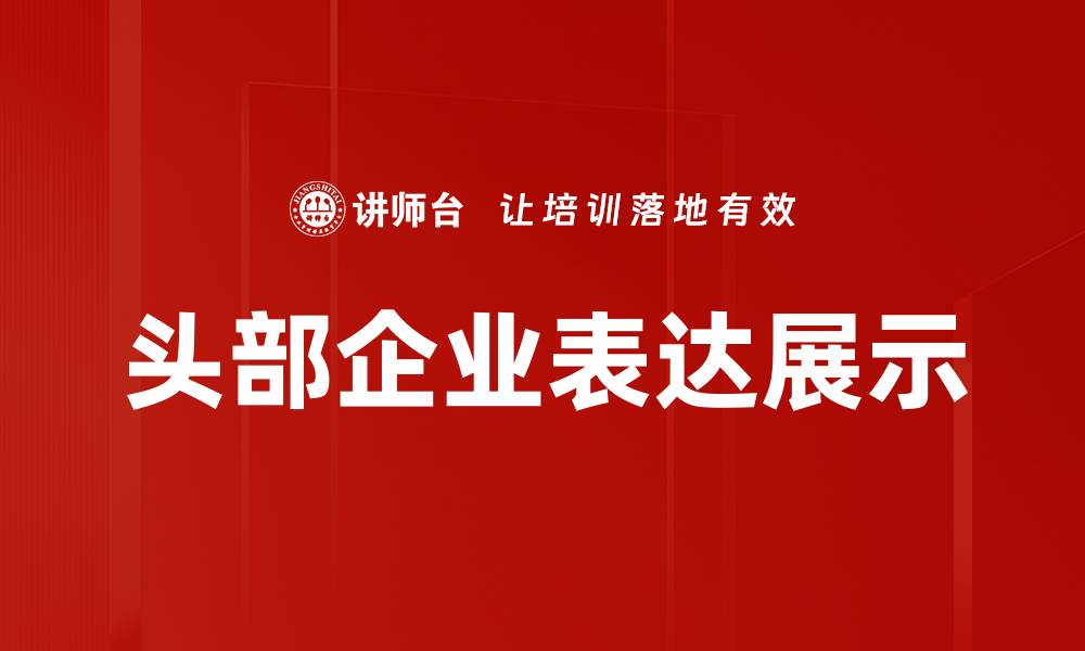 头部企业表达展示