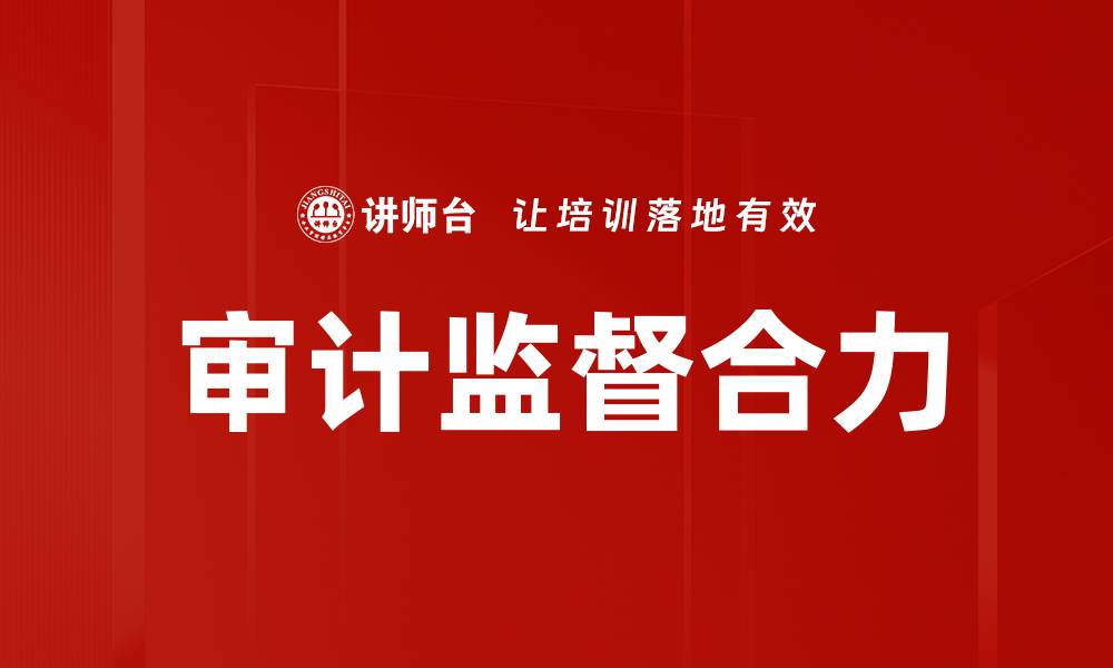 文章审计监督合力的缩略图