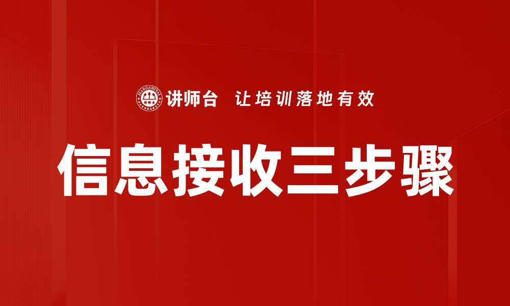 文章信息接收三步骤的缩略图