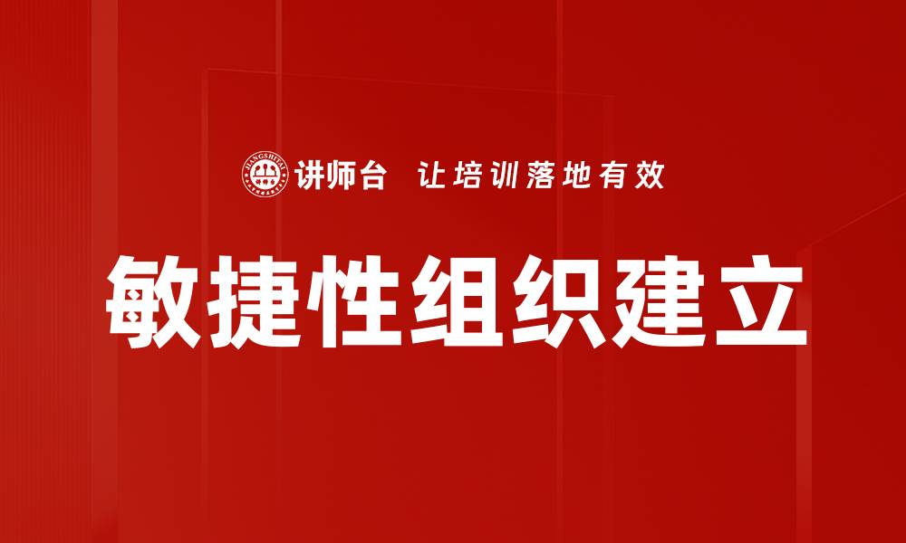 文章敏捷性组织建立的缩略图