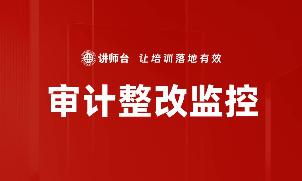 审计整改监控