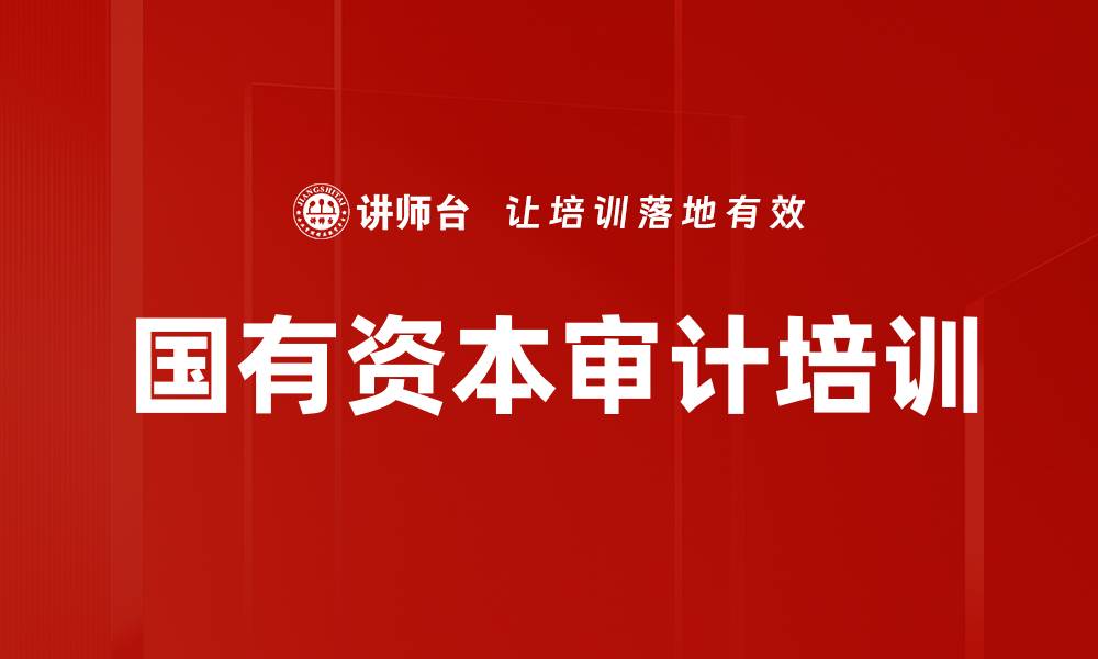 文章国有资本全生命周期审计课程介绍与收益分析的缩略图