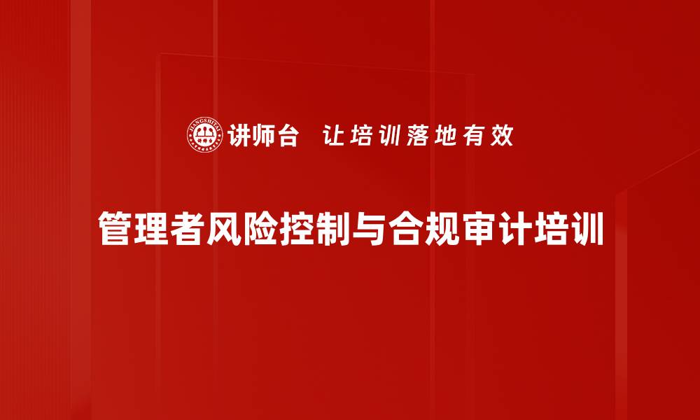 文章中央企业内部审计：风险合规与管理策略解析的缩略图