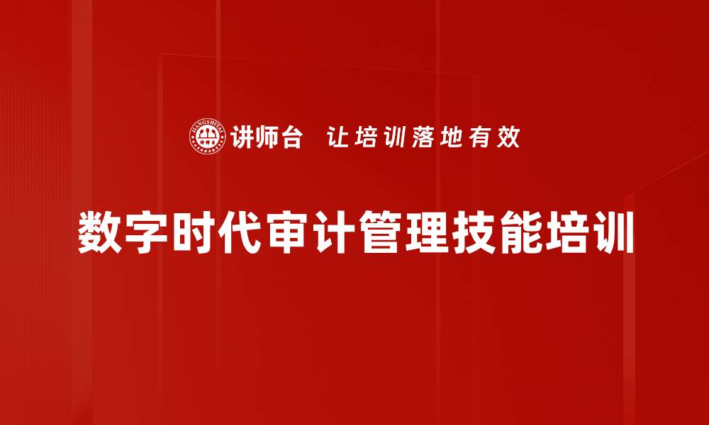 文章数字时代审计转型：应对新风险与挑战的缩略图